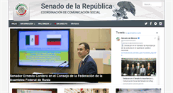 Desktop Screenshot of comunicacion.senado.gob.mx